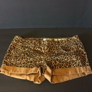 Cheetah shorts size 3